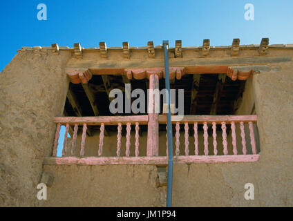 Acoma Pueblo, subventions, New Mexico, USA ; balcon de San Esteban del Rey Ecole de Mission Banque D'Images