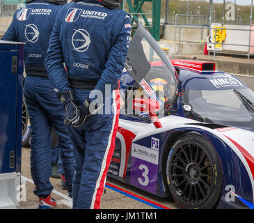 Changement de conducteur 15 au circuit Silverstone, Angleterre Banque D'Images