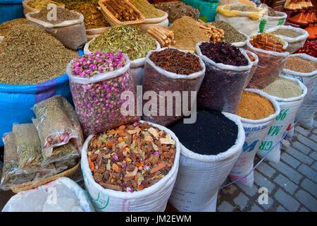 Marché des épices, Maroc Banque D'Images