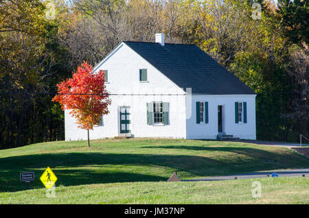 Le simulateur d'église reste le centre de l'attention à l'Antietam National Battlefield, près de Sharpsburg, Maryland. La guerre de Sécession d'une bataille Banque D'Images