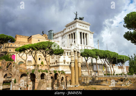 Ruines du Forum Romain, à Rome. Italie Banque D'Images