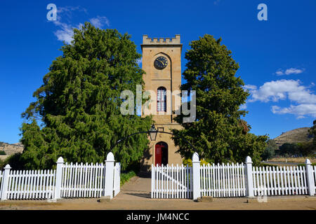 St Luke's Anglican Church dans village historique de Richmond en Tasmanie, Australie Banque D'Images