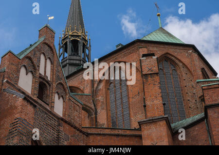 L'église Sainte Marie, ville hanséatique de Lübeck, classé au Patrimoine Mondial de l'UNESCO, de la mer Baltique, Schleswig-Holstein, Allemagne, Europe Banque D'Images