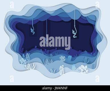 Illustration vecteur de la pêche sur les poissons avec des cannes à pêche et les vers Illustration de Vecteur