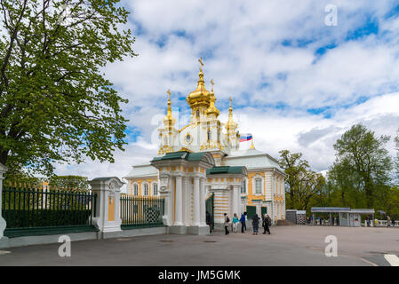 La Russie, Peterhof - Juin 03,2017 Le Palais de l'église Saint Pierre et Paul Banque D'Images