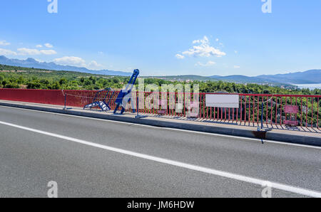 L'équipement pour le saut sur le pont. Banque D'Images