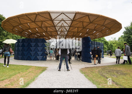 Le Pavillon 2017 à la Serpentine Gallery, Kensington Gardens, Londres, Angleterre, Royaume-Uni Banque D'Images