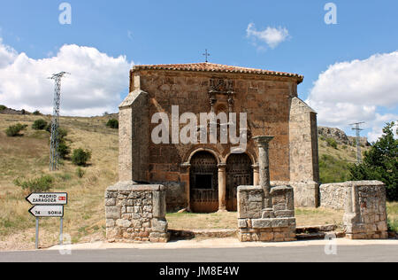 L'Ermita del Humilladero, une ancienne église de l'ermitage de Medinaceli, Castille et Leon, Espagne Banque D'Images