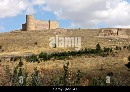 Vues de Medinaceli Château de la route menant à Soria, Espagne Banque D'Images