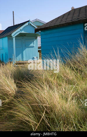 Photo montre : cabines de plage à Old Hunstanton, Norfolk © Julian Wyth. Tous droits réservés. Aucune utilisation non autorisée. Banque D'Images