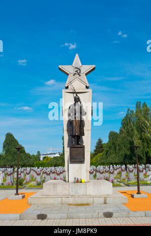 Cimetière de guerre soviétique d'Olsany, cimetières, Zizkov, Prague, République Tchèque Banque D'Images