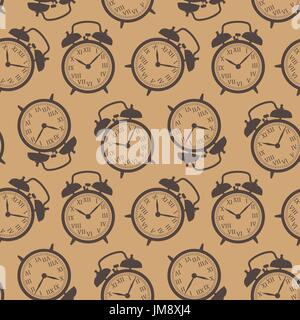 Réveil seamless background. vector illustration. Eps 10 Illustration de Vecteur