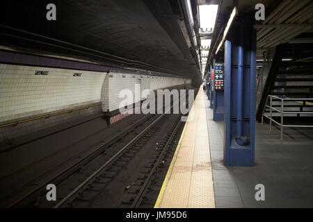 Fulton Street station de métro de New York New York USA Banque D'Images