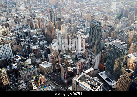 Vue aérienne de New York City et chelsea nomad USA Banque D'Images