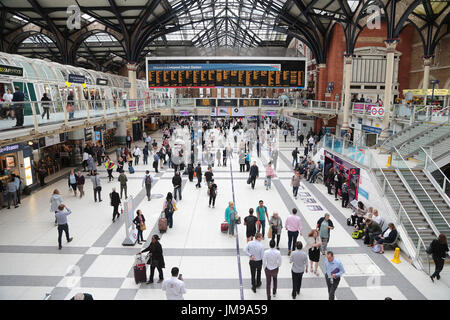 La gare de Liverpool Street London Banque D'Images