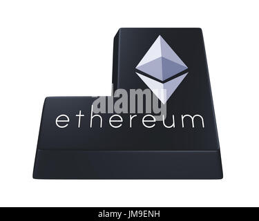 Bouton Entrée Ethereum Banque D'Images