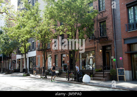 Boutiques de la Christopher Street à Manhattan - NEW YORK - USA Banque D'Images