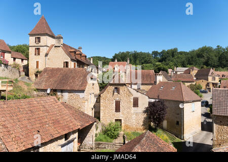 Le village pittoresque d'Aillac, Aquitaine, France, Europe Banque D'Images