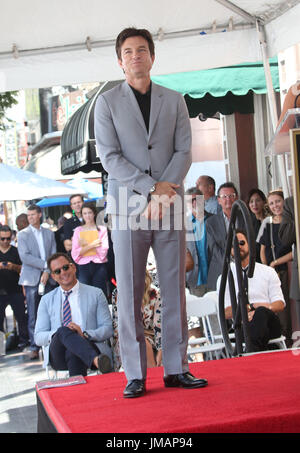 Hollywood, Etats-Unis. 26 juillet, 2017. 26 juillet 2017 - Hollywood, Californie - Jason Bateman. Jason Bateman honoré avec étoile sur le Hollywood Walk of Fame. Crédit photo : F. Sadou/AdMedia Crédit : F. Sadou/AdMedia/ZUMA/Alamy Fil Live News Banque D'Images