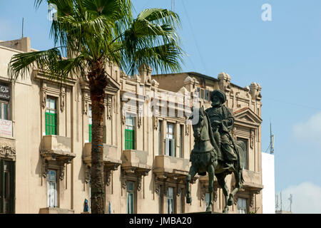 Aegypten, Alexandrie, Reiterstandbild des Muhammad Ali Pasha suis place Tahrir Banque D'Images