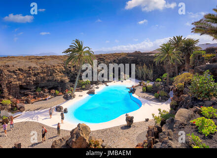 EDITORIAL : le lac "Jameos del Agua" à Lanzarote Banque D'Images