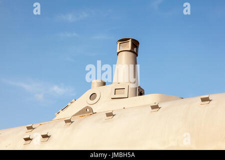 Cartagena, Espagne - 28 mai 2017 : Tourelle du sous-marin de Peral historique dans la ville de Cartagena, Murcia province, Espagne Banque D'Images