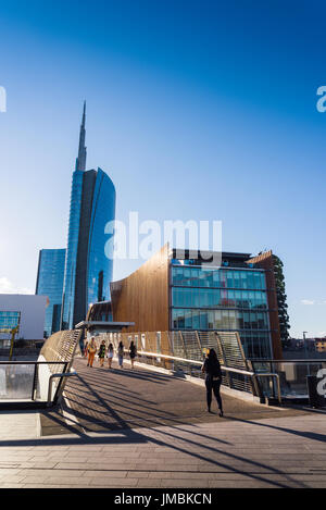 Quartier futuriste de Porta Nuova, construit pour l'Expo 2015 à Milan, Italie Banque D'Images