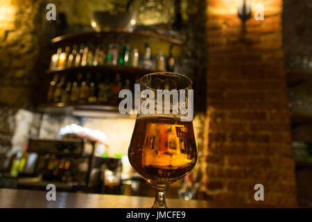 La bière à Prague - Prague, République Tchèque Banque D'Images