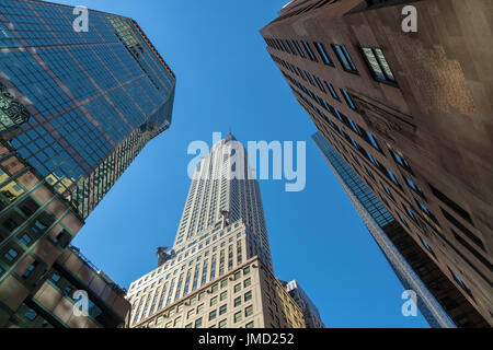 L'emblématique Chrysler building à new york city, New York, USA Banque D'Images