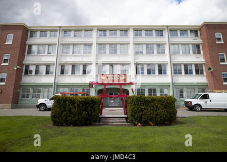 L'USMC marine barracks Charlestown Navy Yard Boston USA Banque D'Images