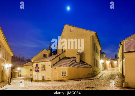 L'Europe, République tchèque, Tchéquie, Prague, l'UNESCO, Hradcany, quartier du château, Novy Svet, Nouveau Monde, charmant et pittoresque quartier calme Banque D'Images