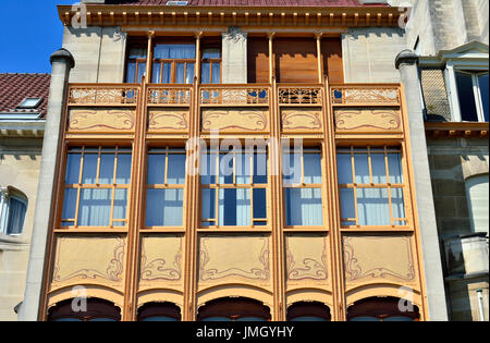 Bruxelles, Belgique. Hôtel Van Eetvelde (Victor Horta, 1897 : Art Nouveau) à 4 avenue Palmerston Banque D'Images