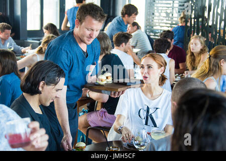 Pot Luck curseurs, le poisson Pot Luck Club, Cape Town, Afrique du Sud Banque D'Images