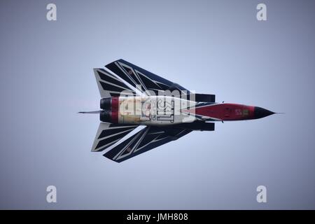 Panavia Tornado de l'Armée de l'air italienne Gruppo 311 en vol de Royal International Air Tattoo, juillet 2017. Banque D'Images