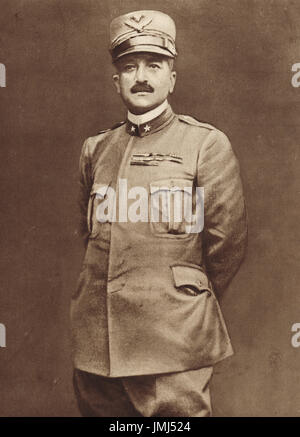 Général Armando Diaz, Chef d'état-major général, Italie, novembre 1917 Banque D'Images