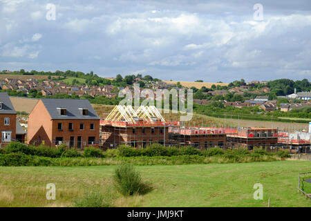 Développement de nouveaux logements à Grantham, Lincolnshire, Angleterre, RU Banque D'Images