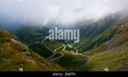 Le col du Gothard street en Suisse Banque D'Images