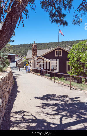 Le Kolb Studio, rive sud du Grand Canyon, Grand Canyon Village, le Parc National du Grand Canyon, Arizona, USA. Banque D'Images