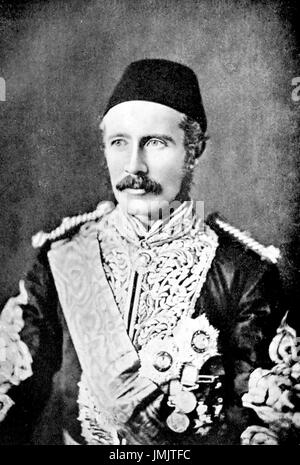 CHARLES GEORGE GORDON (1833-1885) Officier de l'armée britannique portant des uniformes de l'Égypte au Soudan vers 1872 Banque D'Images