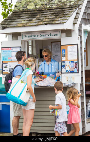 Centre touristique, l'île de Nantucket, Massachusetts, USA Banque D'Images