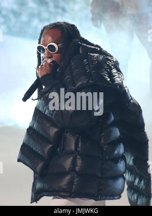 BET Awards 2017 - spectacle : Le décollage Où : Los Angeles, California, United States Quand : 25 Juin 2017 Crédit : FayesVision/WENN.com Banque D'Images