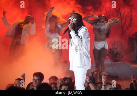 BET Awards 2017 - spectacle : Le décollage Où : Los Angeles, California, United States Quand : 25 Juin 2017 Crédit : FayesVision/WENN.com Banque D'Images