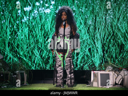 BET Awards 2017 - Spectacle : SZA Où : Los Angeles, California, United States Quand : 25 Juin 2017 Crédit : FayesVision/WENN.com Banque D'Images