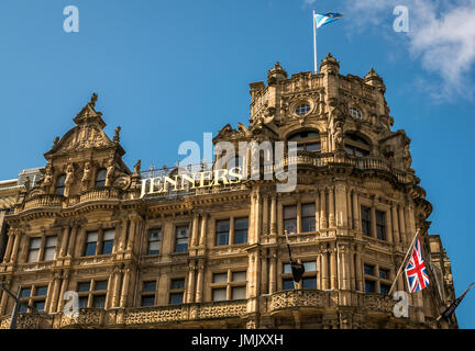 Un grand magasin de l'architecture gothique victorienne de Jenners par William Hamilton Beattie, Princes Street, Édimbourg, Écosse, Royaume-Uni Banque D'Images