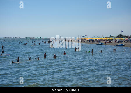Grado, Strand Spiaggia Libera - Grado, Grado, Strand plage Spiaggia Libera Banque D'Images