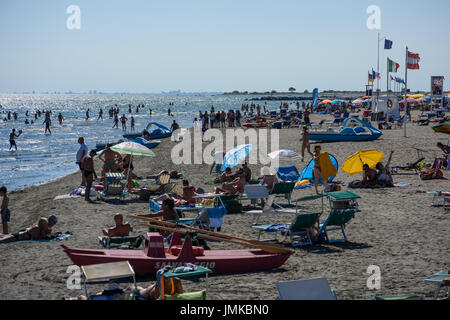 Grado, Strand Spiaggia Libera - Grado, Grado, Strand plage Spiaggia Libera Banque D'Images