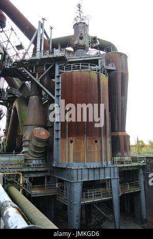 Partie de la complexe industriel au Landschaftspark Duisburg Nord, Allemagne Banque D'Images