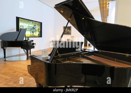 Grand Piano Steinway and Sons en Showroom, NYC, USA Banque D'Images