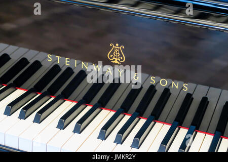 Grand Piano Steinway and Sons en Showroom, NYC, USA Banque D'Images