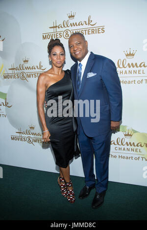 Californie, États-Unis. 27 juillet 2017. Rodney Peete Holly Robinson Peete assister à Hallmark Channel Hallmark films Mystères 2017 Summer TCA Tour juillet 27,2017 Beverly Hills, Californie. Banque D'Images